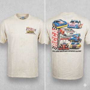 Vntg 90s RCCA Winston Cup Racing Collectibles Club of America T-Shirt White XL